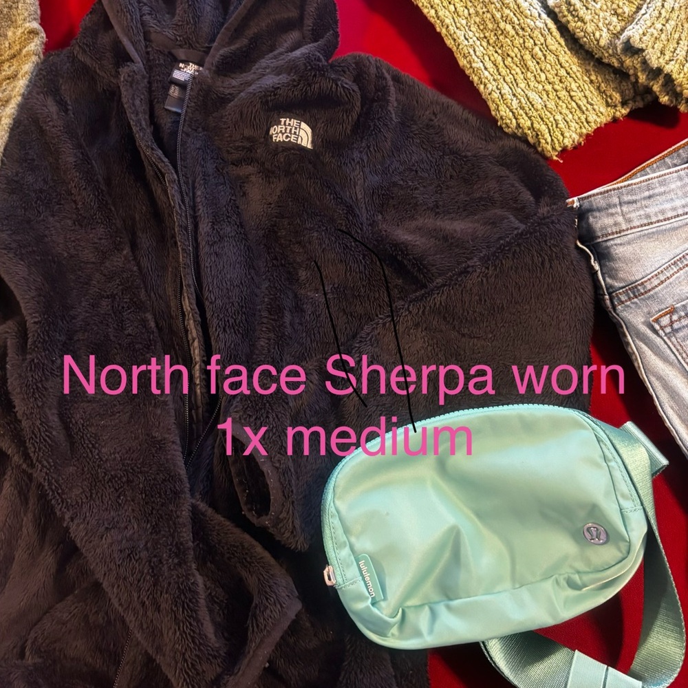 North Face, Kancan, SHEIN, western sweaters and dresses lot. Lulu bag not inc.